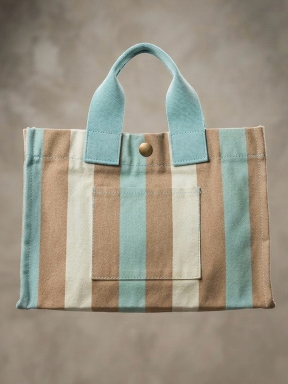 Vintage 1999 Gap Striped Canvas Utility Tote Bag – NWOT Pristine Condition View 3